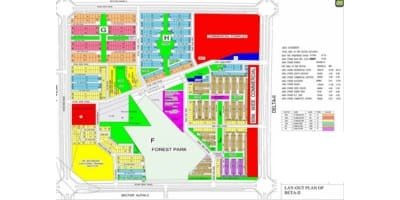 Layout of Beta- II, Greater Noida